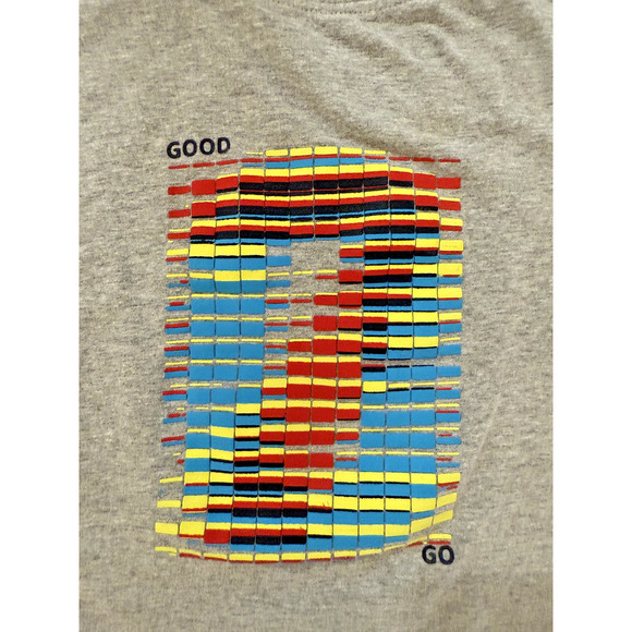 Teamspirit Shirt Mens Medium Striped Sleeve Graphic Good Go Short Sleeve Tee - Picture 4 of 7